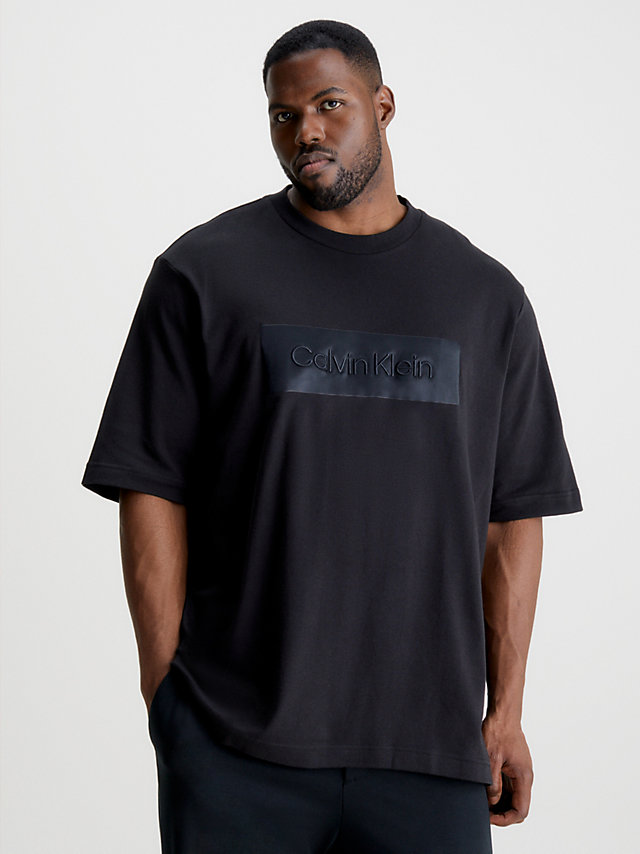 CK Black Plus Size Relaxed Logo T-Shirt undefined men Calvin Klein