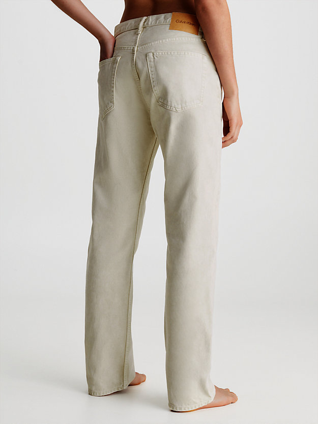 WHITE Unisex Classic Straight Jeans – CK Standards für Herren CALVIN KLEIN
