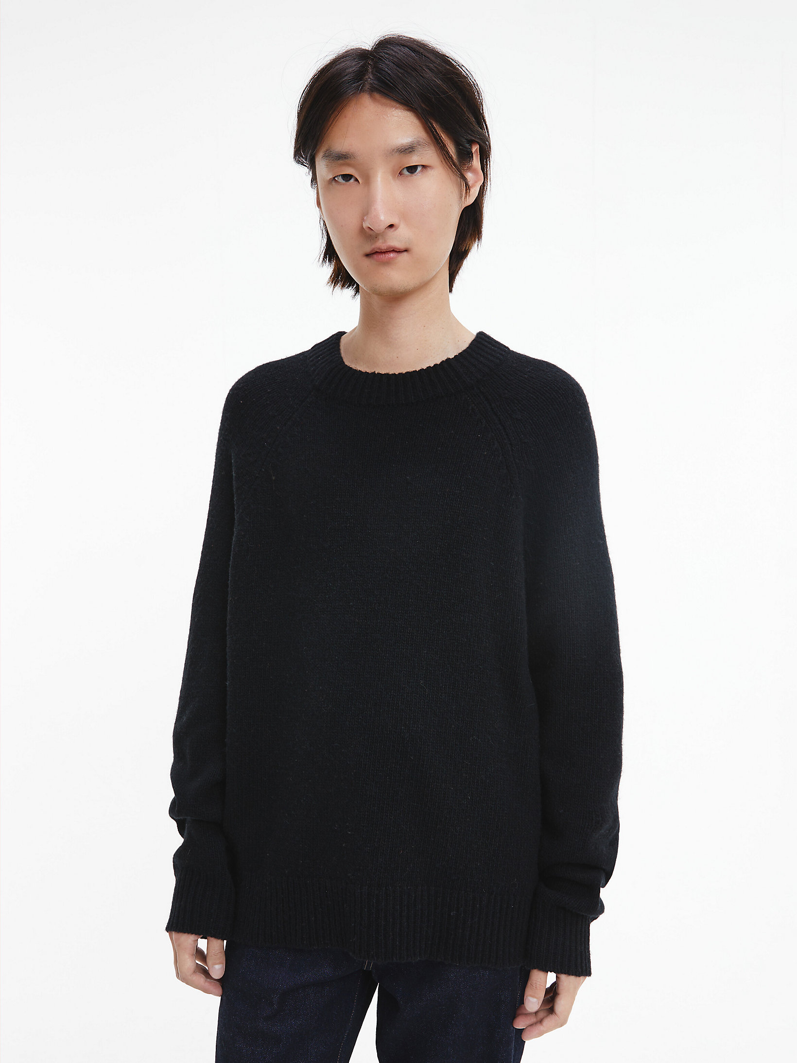 Black Beauty Unisex Wool Blend Jumper - CK Standards undefined unisex Calvin Klein
