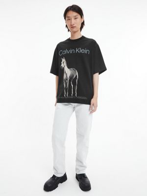 BLACK BEAUTY Unisex Printed T-shirt - CK Standards for men CALVIN KLEIN