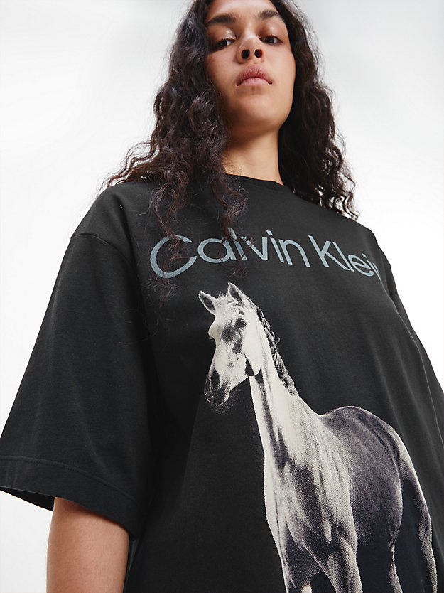 BLACK BEAUTY Unisex Printed T-shirt - CK Standards for men CALVIN KLEIN