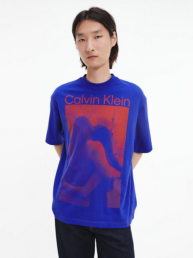 Purple Parade Unisex Printed T-Shirt - CK Standards undefined men Calvin Klein