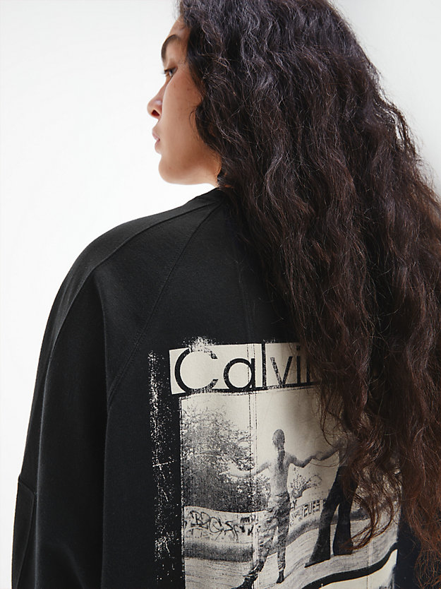 BLACK BEAUTY Unisex Printed Long Sleeve T-shirt - CK Standards for men CALVIN KLEIN