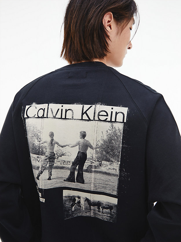 BLACK BEAUTY Unisex Printed Long Sleeve T-shirt - CK Standards for men CALVIN KLEIN