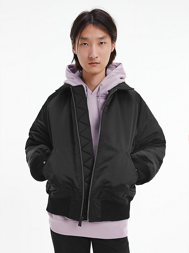 black beauty unisex padded bomber jacket - ck standards for unisex calvin klein