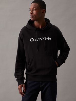 Cotton Terry Logo Hoodie Calvin Klein K10K111345BEH