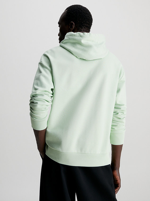 green logo-hoodie für herren - calvin klein