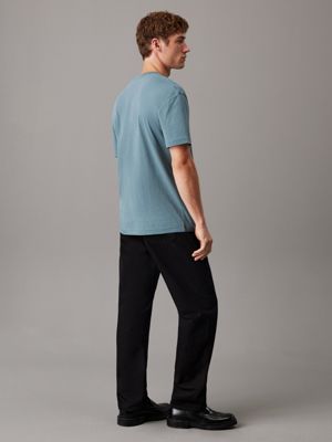 goblin blue relaxed logo t-shirt for men calvin klein