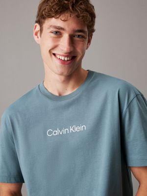 goblin blue relaxed logo t-shirt for men calvin klein
