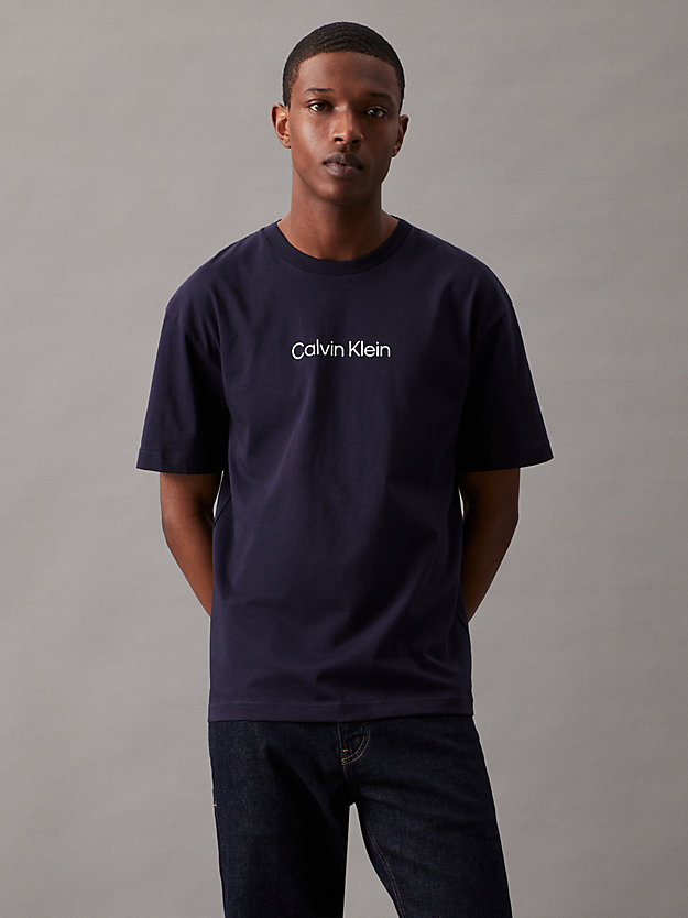 night sky cotton logo t-shirt for men calvin klein