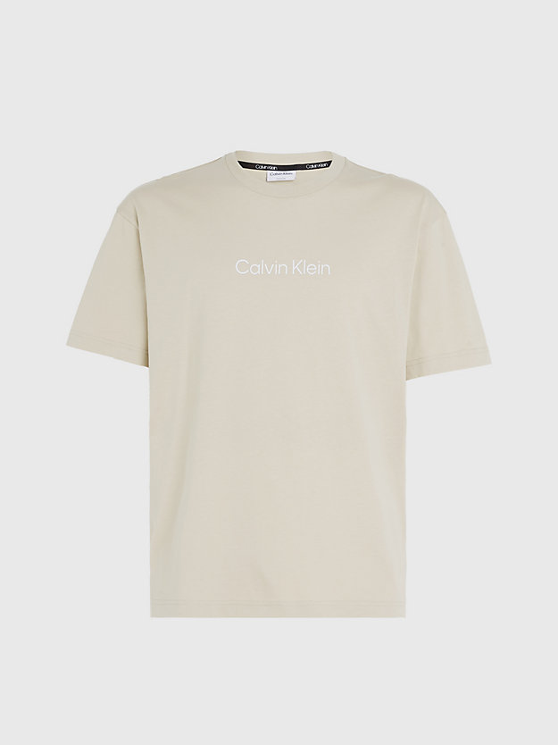 eucalyptus cotton logo t-shirt for men calvin klein
