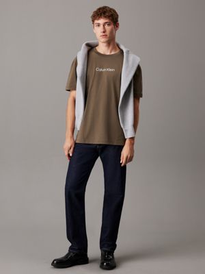 tarmac relaxed logo t-shirt for men calvin klein
