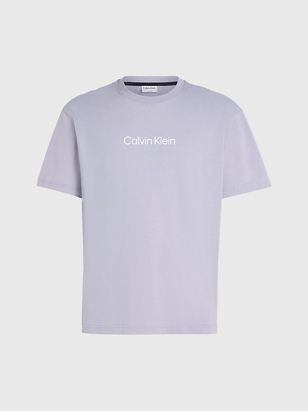 DAPPLE GRAY T-shirt en coton bio avec logo for hommes CALVIN KLEIN