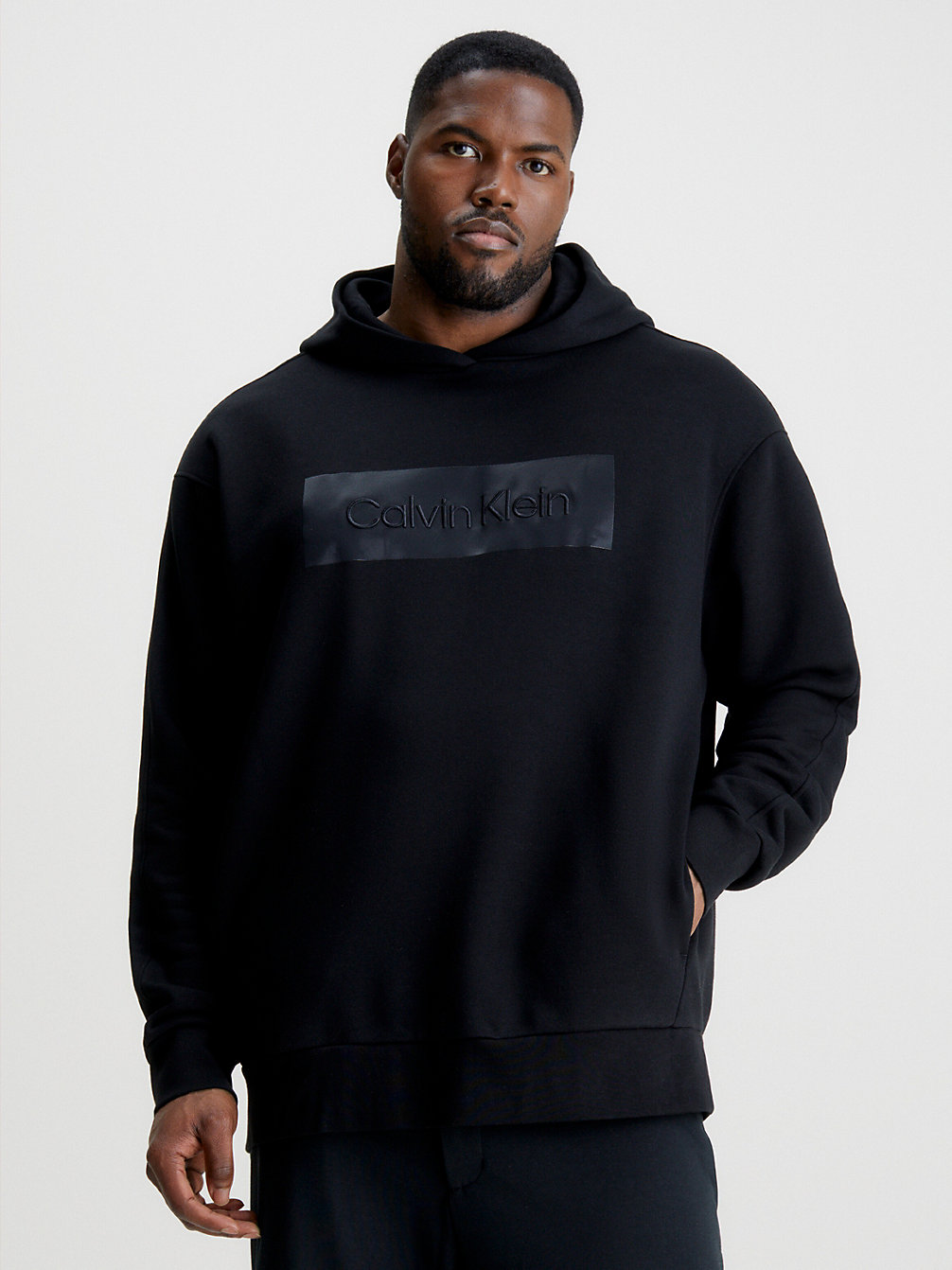 CK BLACK Relaxed Logo-Sweatshirt In Großen Größen undefined Herren Calvin Klein