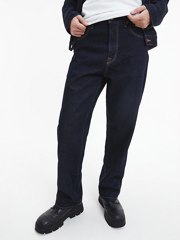 DENIM DARK Unisex Straight Jeans - CK Standards for unisex CALVIN KLEIN