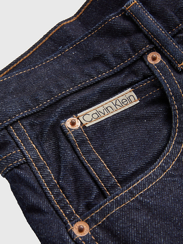 denim dark unisex straight jeans – ck standards für herren - calvin klein