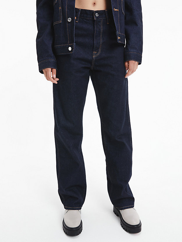 DENIM DARK Unisex Straight Jeans - CK Standards for unisex CALVIN KLEIN