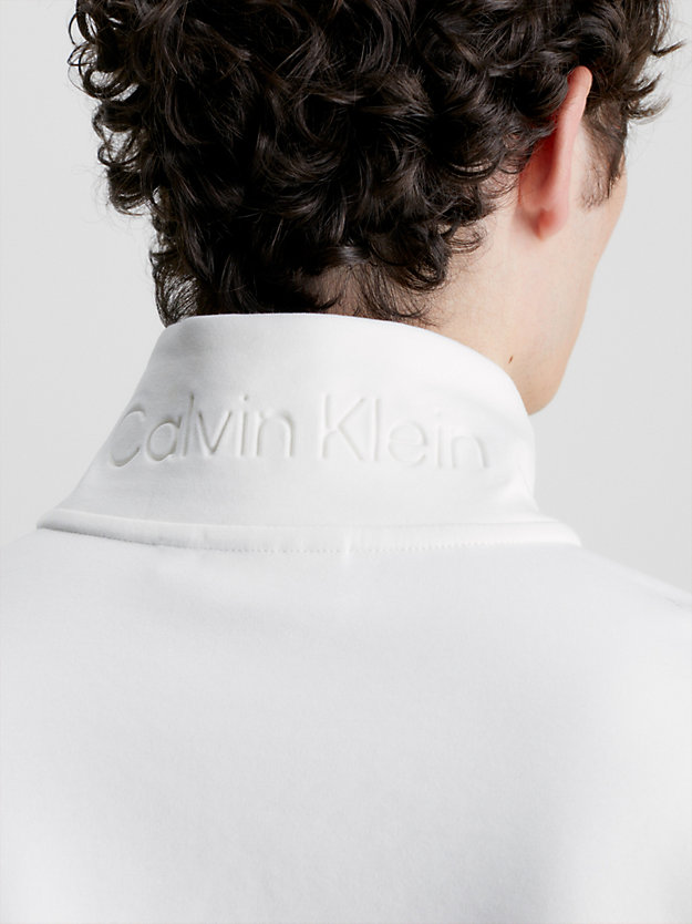 egret organic cotton zip sweatshirt for men calvin klein