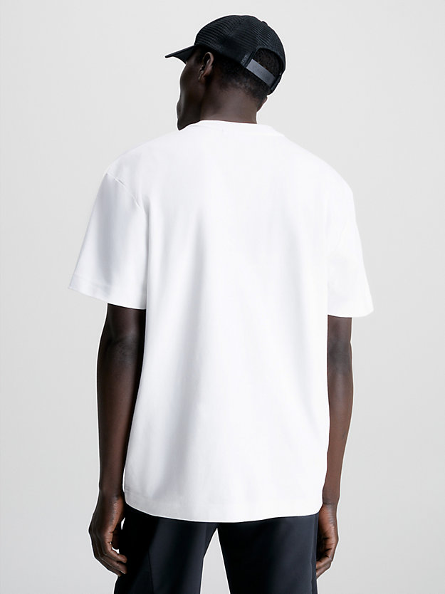 BRIGHT WHITE Mesh Pocket T-shirt for men CALVIN KLEIN