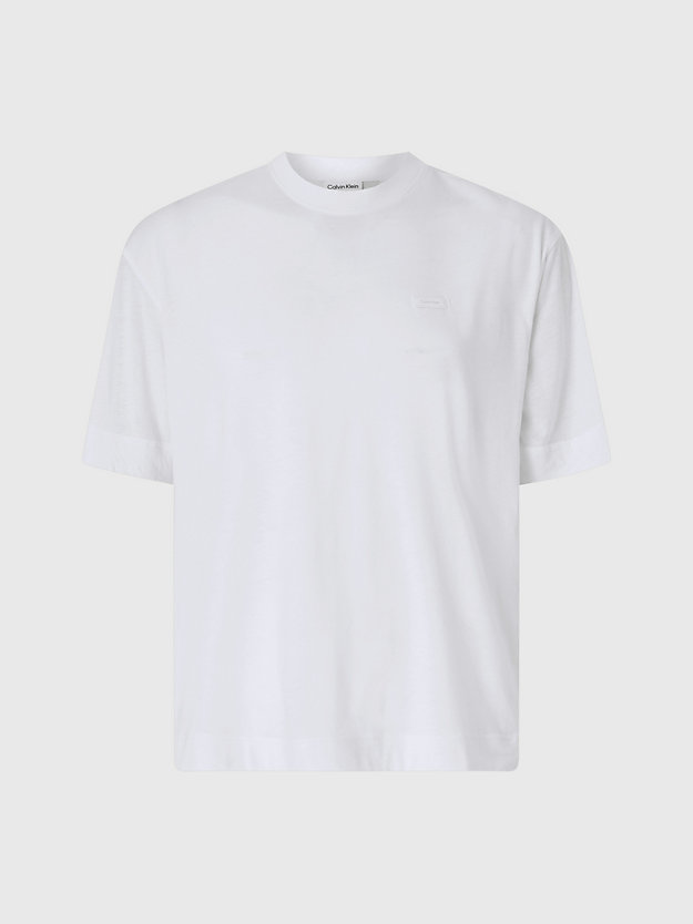 EGRET Lässiges T-Shirt mit transparenten Ärmeln für Herren CALVIN KLEIN