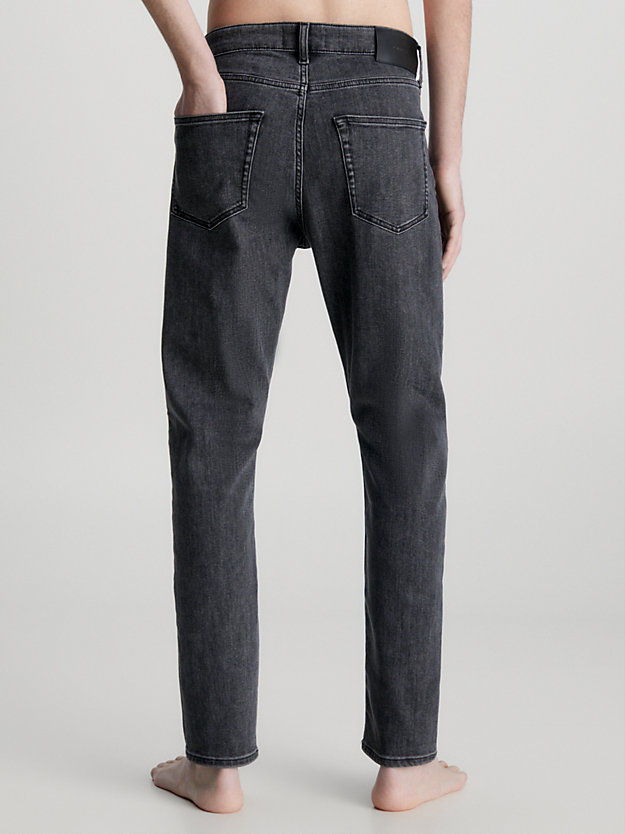 denim black tapered jeans for men calvin klein