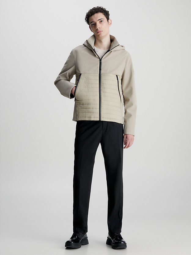 FRESH CLAY Hooded Quilted Jacket for men CALVIN KLEIN