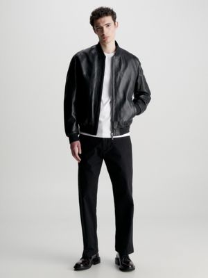 Leather Bomber Jacket Calvin Klein® | K10K111473BEH