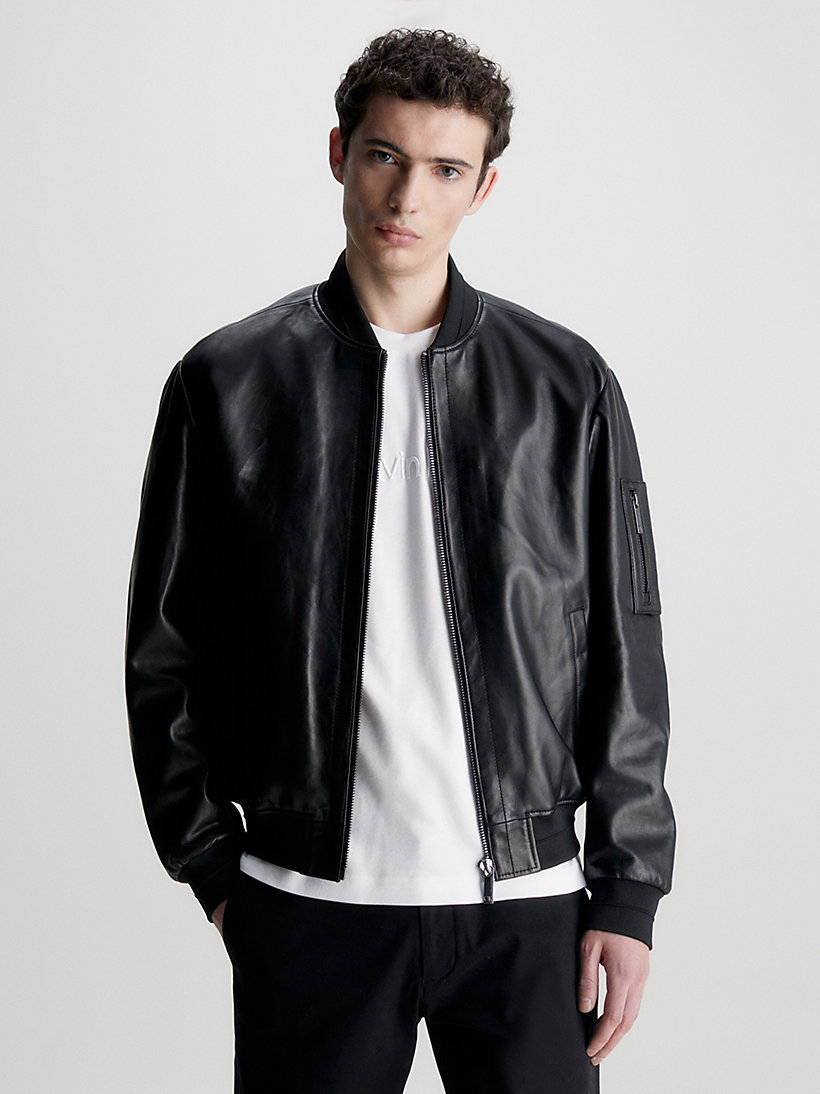 Leather Bomber Jacket Calvin Klein® | K10K111473BEH