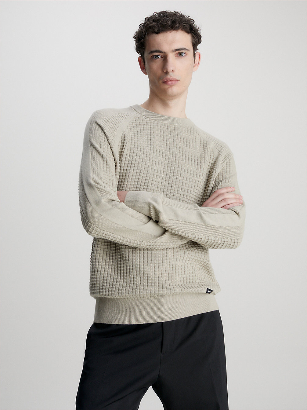 FRESH CLAY > Sweter O Wyrazistej Fakturze > undefined Mężczyźni - Calvin Klein