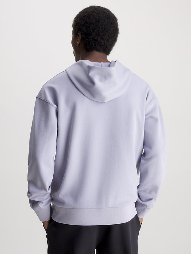 purple logo hoodie for men calvin klein