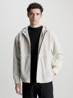 Sweat-shirt À Capuche En Polaire Avec Fermeture Éclair Pour Homme