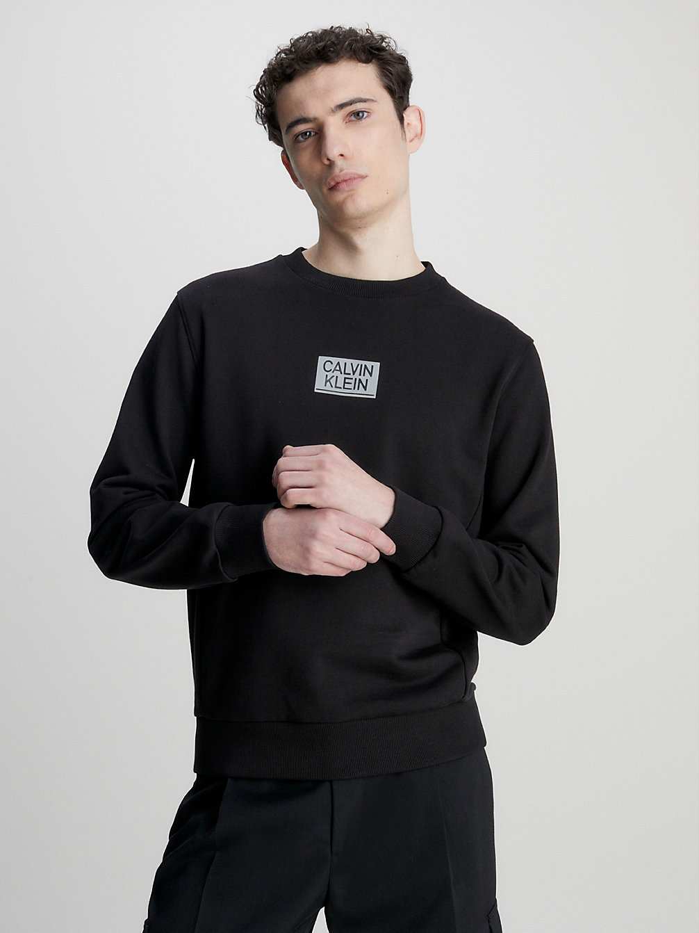 CK BLACK > Sweatshirt Van Biologisch Katoen Met Logo > undefined heren - Calvin Klein