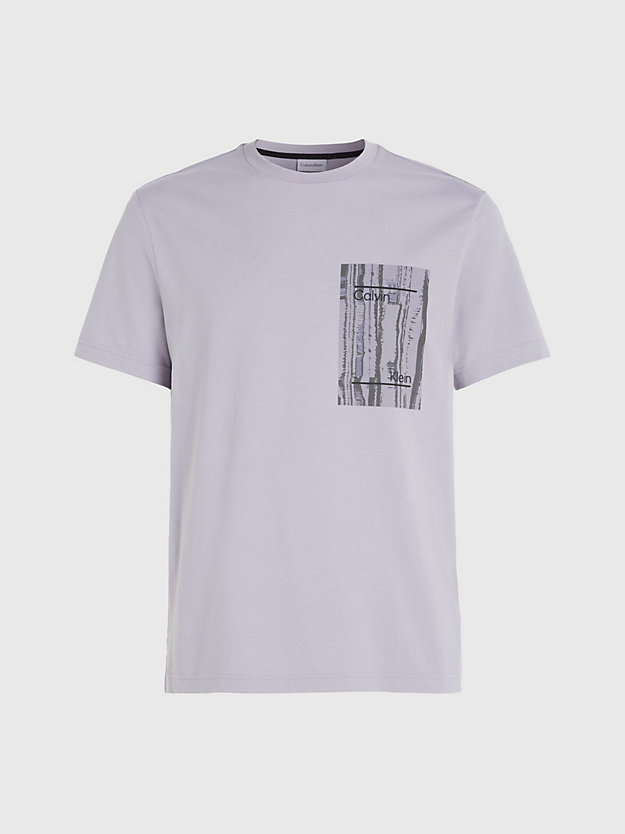 DAPPLE GRAY T-shirt avec imprimé sur la poitrine for hommes CALVIN KLEIN