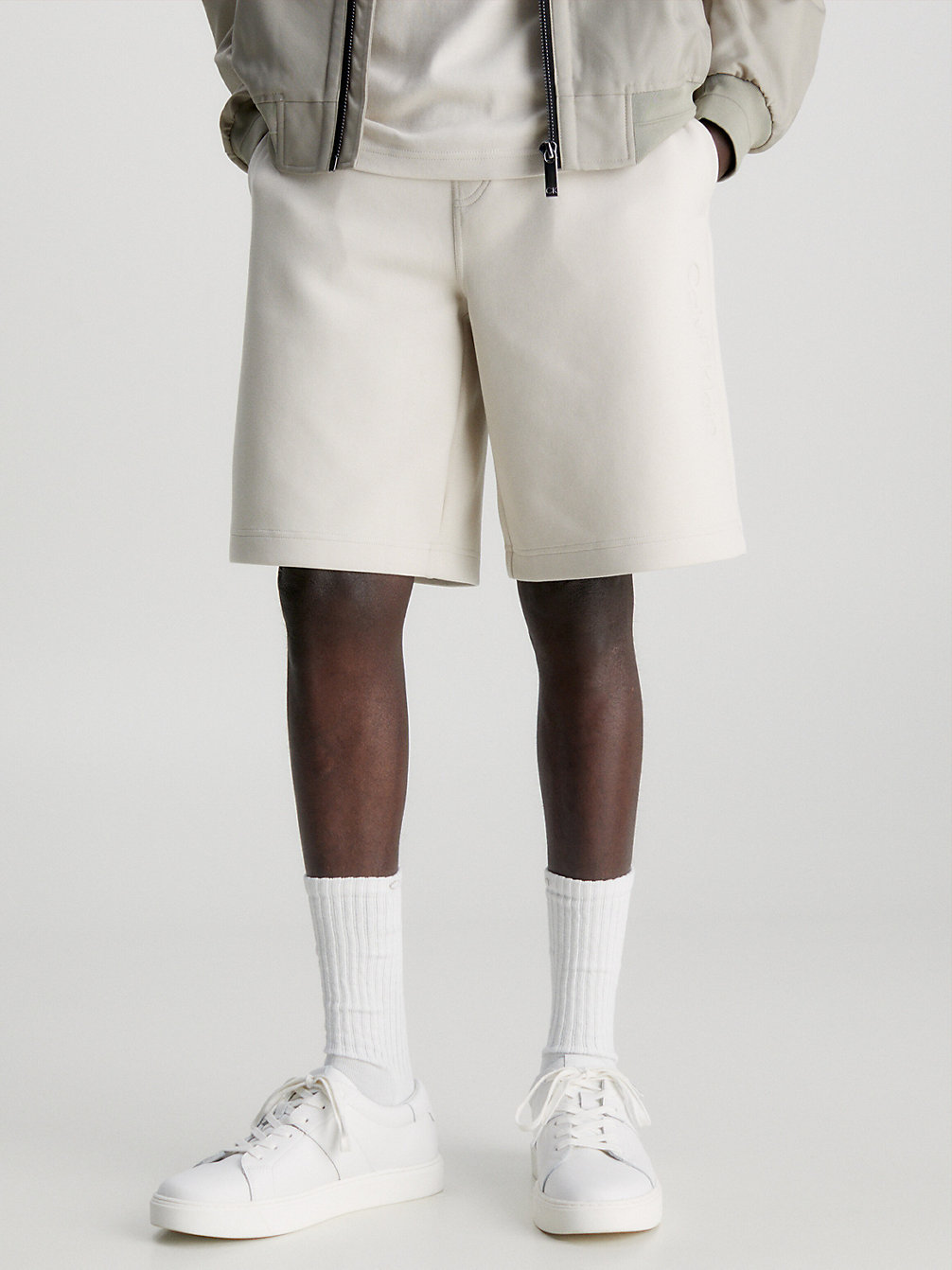 STONY BEIGE Logo Jogger Shorts undefined men Calvin Klein