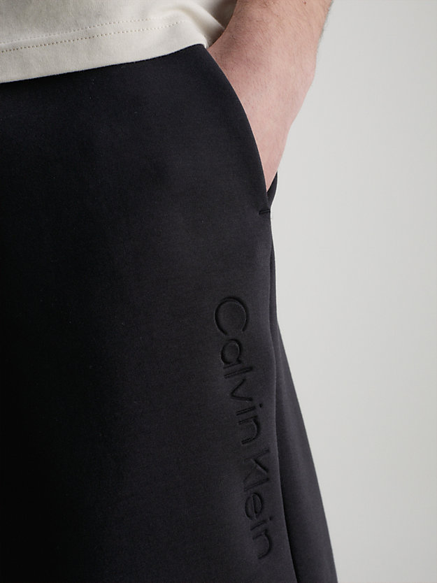 ck black logo jogger shorts for men calvin klein