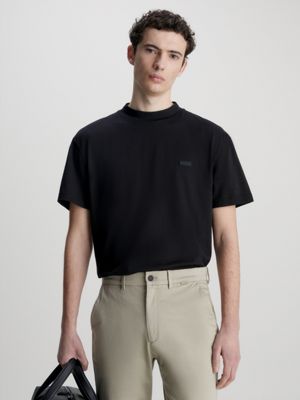 Calvin klein mock 2025 neck t shirt