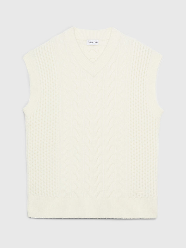Wool Blend Cable Knit Vest Calvin Klein® | K10K111571YAH