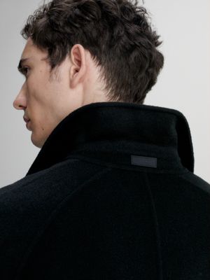 CK BLACK Manteau réversible en laine for hommes CALVIN KLEIN