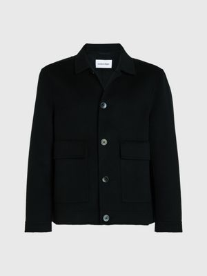 CK BLACK Double Faced Wool Jacket for men CALVIN KLEIN