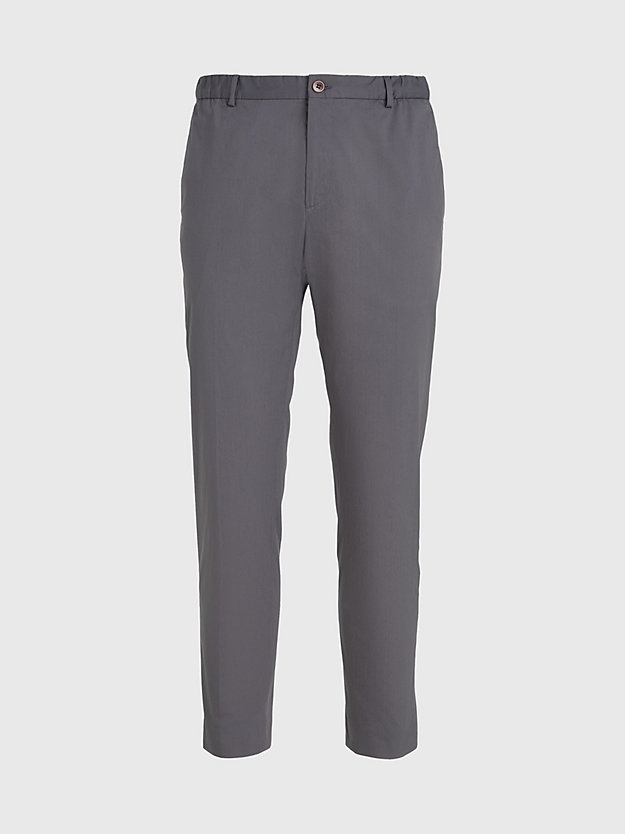 magnet cropped crinkle trousers for men calvin klein