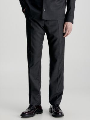 Mens tapered best sale suit trousers