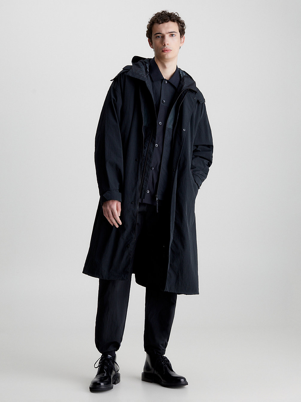 CK BLACK Parka Relaxed Mate undefined hommes Calvin Klein