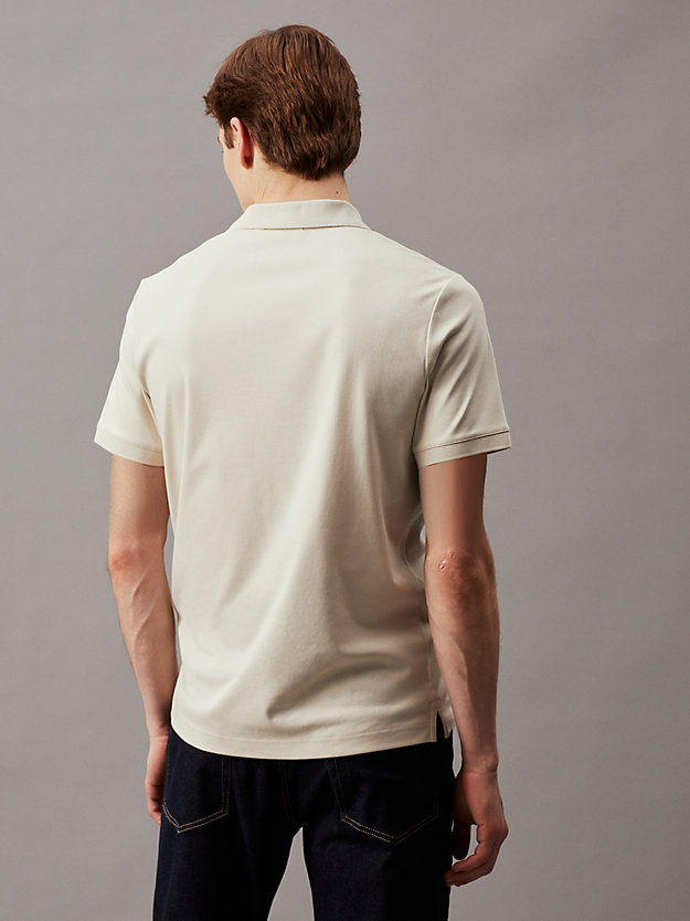 STONY BEIGE Slim Polo Shirt for men CALVIN KLEIN
