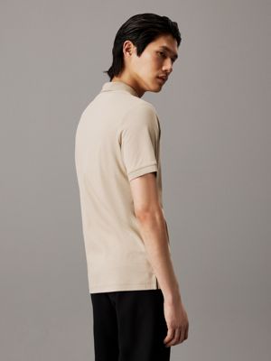 fresh clay slim polo shirt for men calvin klein