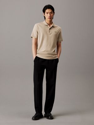 fresh clay slim polo shirt for men calvin klein