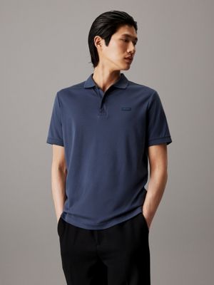 Calvin klein blue polo shirt best sale