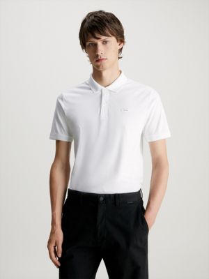 Calvin Klein Jeans YAF White - Free delivery  Spartoo UK ! - Clothing  Short-sleeved t-shirts Men £ 29.74
