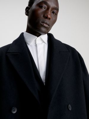 Wool Cashmere Double Breasted Coat Calvin Klein® K10K111740BEH