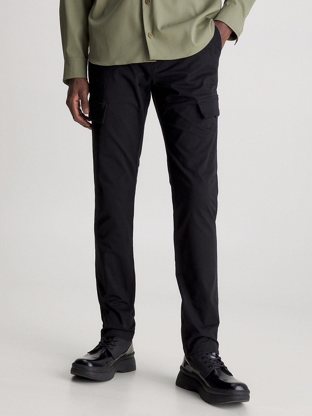 CK BLACK Slim Cargo Trousers undefined men Calvin Klein