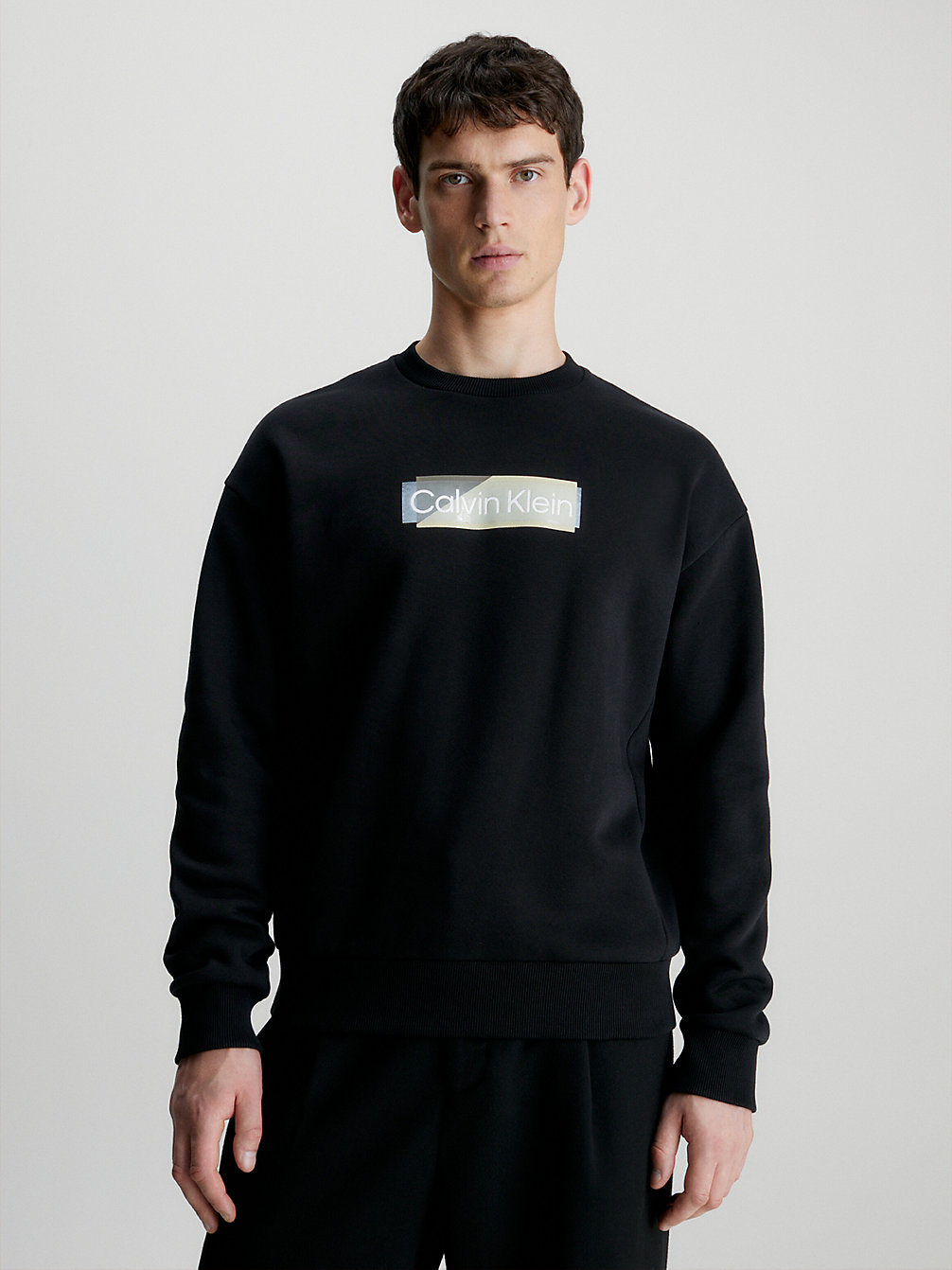 CK BLACK Logo Sweatshirt undefined men Calvin Klein